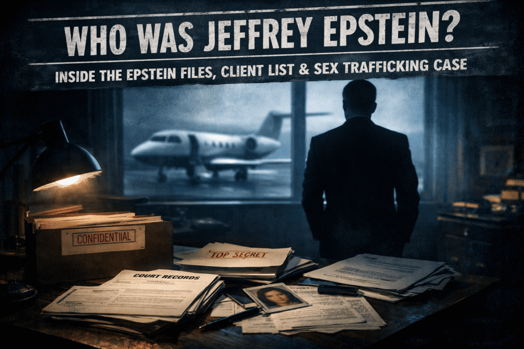 Who was Jeffrey Epstein? Explore his background, sex trafficking case, Epstein Files, client list controversy, and global reaction.